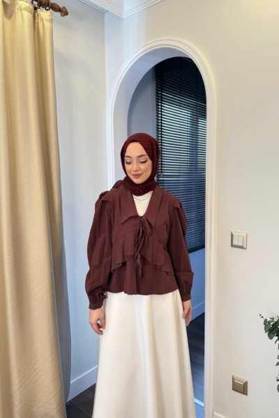 BBC ELİZABETH GÖMLEK - BORDO