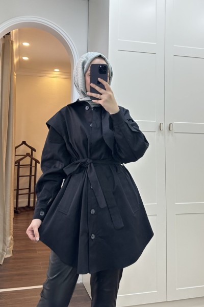 BBC ESSA TRENÇ - SİYAH