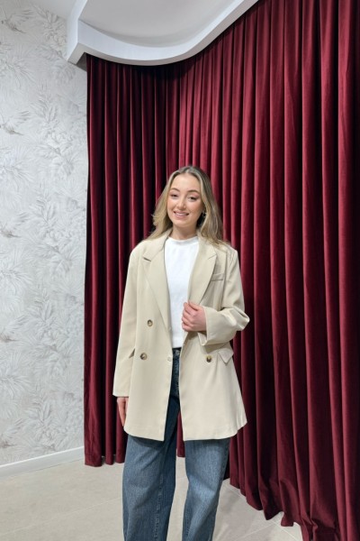 BBC EVA BLAZER CEKET - TAŞ