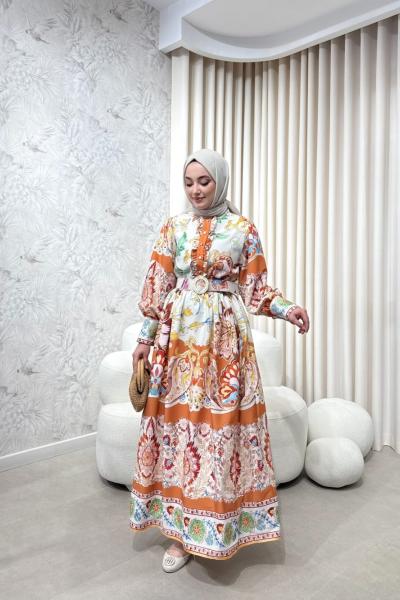 BBC EVELYN ELBİSE - TURUNCU