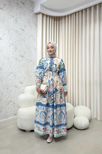 BBC EVELYN ELBİSE - MAVİ