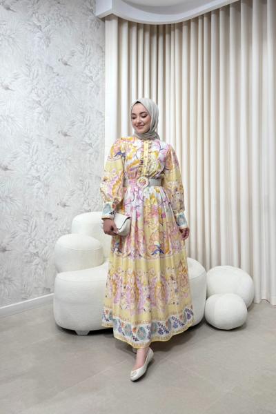 BBC EVELYN ELBİSE - SARI