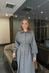 BBC FELİX KAŞE ELBİSE - GRİ