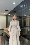 BBC FELİX KAŞE ELBİSE - BEJ