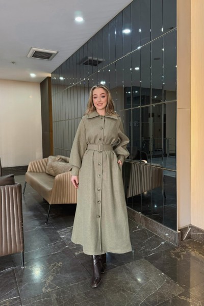 BBC FELİX KAŞE ELBİSE - YEŞİL