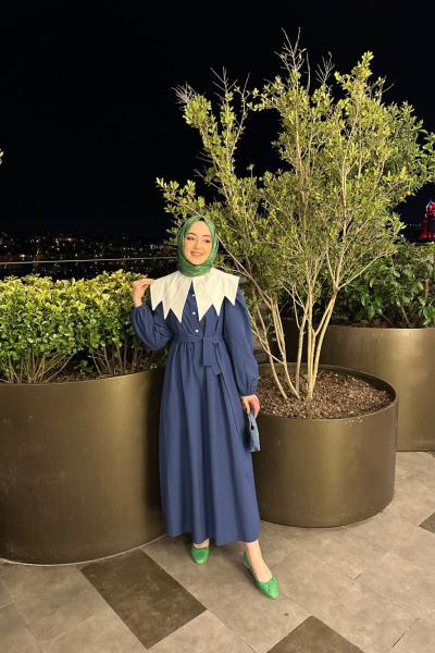 Bbc Fera Elbise - Lacivert