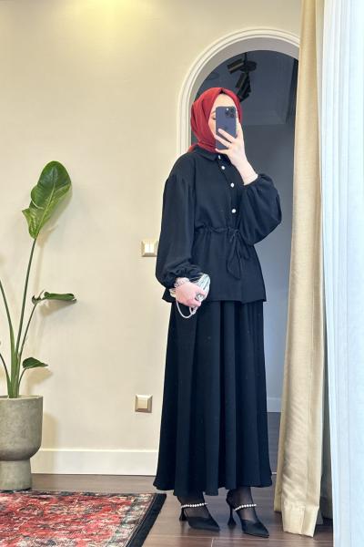 Bbc Feraye Etekli Takım - Siyah