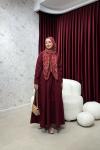 BBC FERRY ELBİSE - BORDO