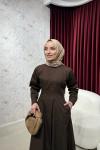 BBC FERRY ELBİSE - KAHVE