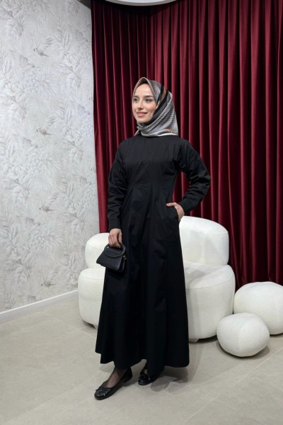 BBC FERRY ELBİSE - SİYAH