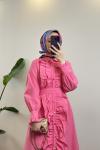 Bbc Fırfırlı Elbise - Pembe