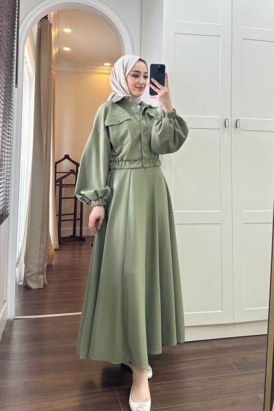 BBC FİRUZE ETEKLİ TAKIM - YEŞİL