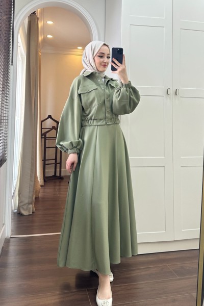 BBC FİRUZE ETEKLİ TAKIM - YEŞİL