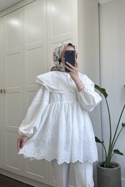 BBC FİSTO TUNİK - BEYAZ