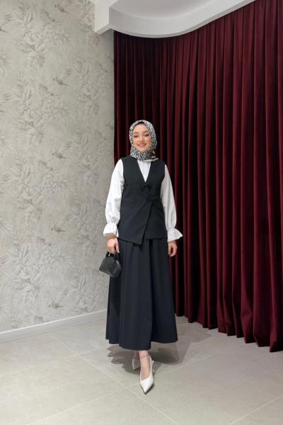 BBC FİYONK YELEKLİ TAKIM - SİYAH