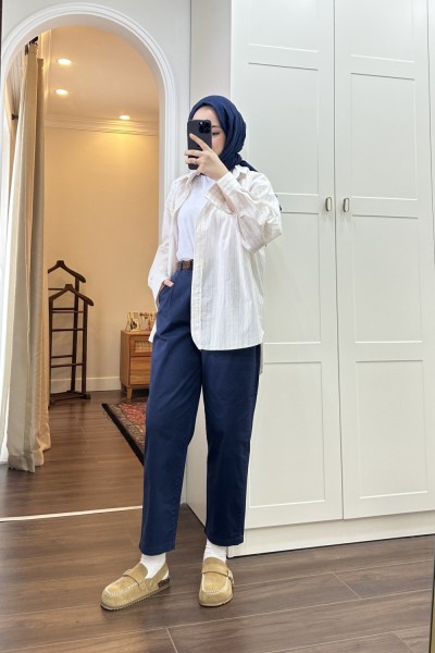 BBC GABARDİN PANTOLON - MAVİ