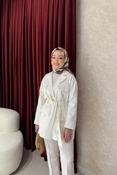 BBC GABARDİN CEKET - EKRU