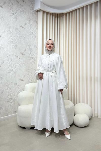 BBC GABRİELLA ELBİSE - EKRU