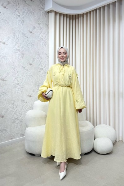 BBC GABRİELLA ELBİSE - SARI