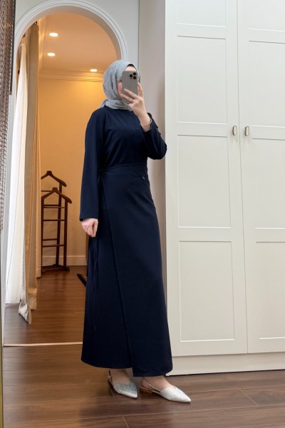 BBC GİZİA ELBİSE - LACİVERT