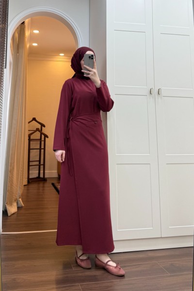 BBC GİZİA ELBİSE - BORDO