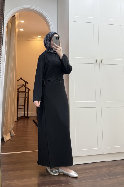 BBC GİZİA ELBİSE - SİYAH