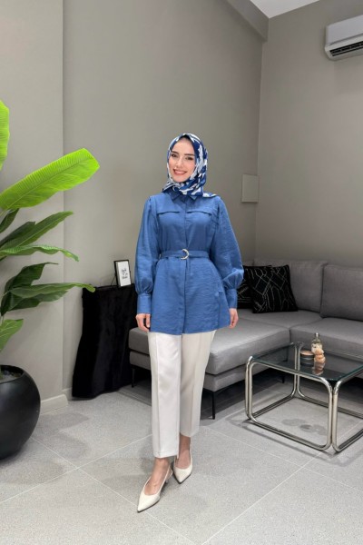 BBC HAZE GÖMLEK - MAVİ