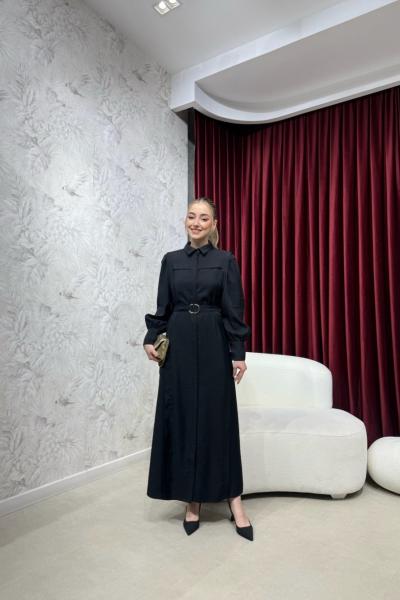 BBC HAZE GÖMLEK ELBİSE - SİYAH