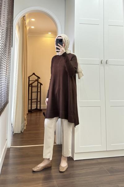 BBC HELEN TUNİK - KAHVERENGİ