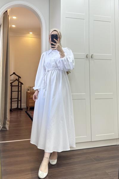 BBC HERA ELBİSE - BEYAZ