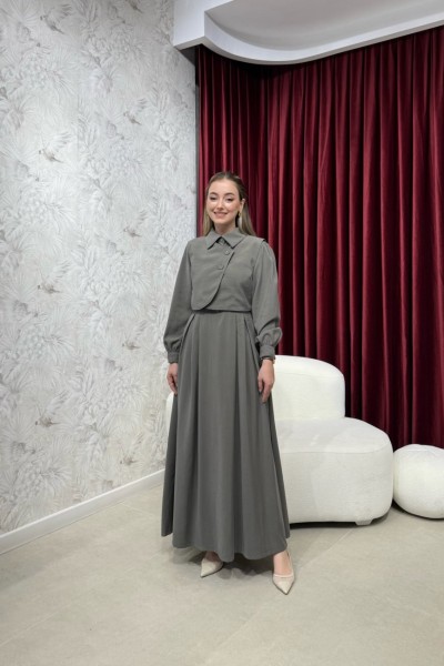 BBC HOLLY ELBİSE - HAKİ