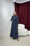 BBC HOLLY ELBİSE - LACİVERT