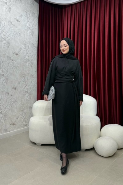 BBC HOOK ELBİSE - SİYAH