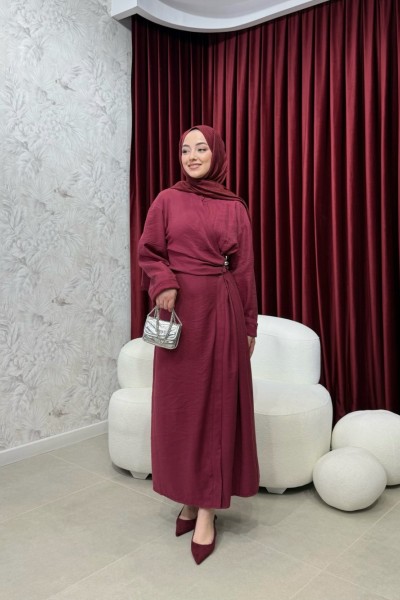 BBC HOOK ELBİSE - VİŞNE