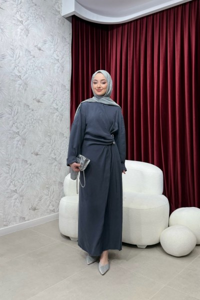 BBC HOOK ELBİSE - FÜME