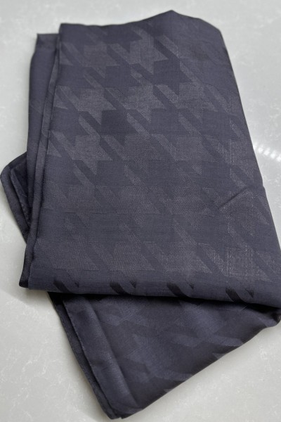 Bbc İpeksi Kazayağı Jakar Şal - Antrasit