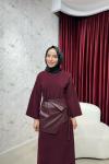 BBC JADE ELBİSE - BORDO
