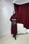 BBC JADE ELBİSE - BORDO