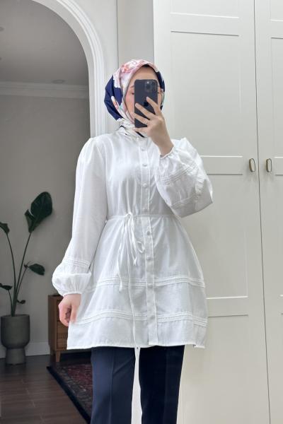 BBC JASMİNE GÖMLEK - BEYAZ