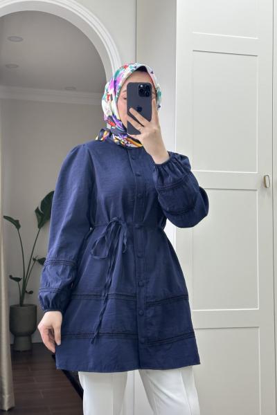 BBC JASMİNE GÖMLEK - LACİVERT