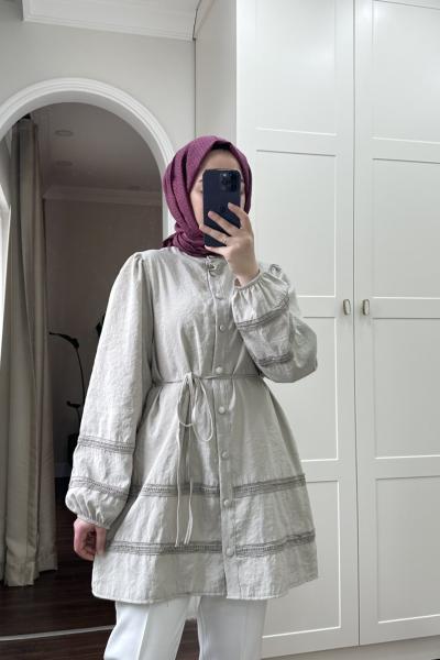 BBC JASMİNE GÖMLEK - GRİ