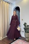 BBC JAVED ELBİSE - BORDO