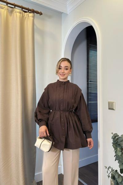 BBC JOYCE GÖMLEK - KAHVE