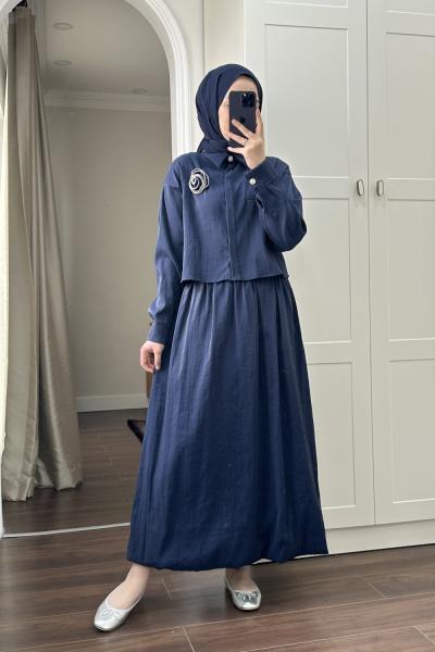 BBC KAFT ETEKLİ TAKIM - LACİVERT