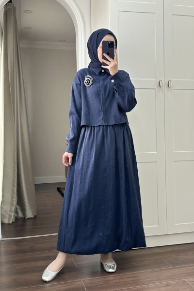 BBC KAFT ETEKLİ TAKIM - LACİVERT