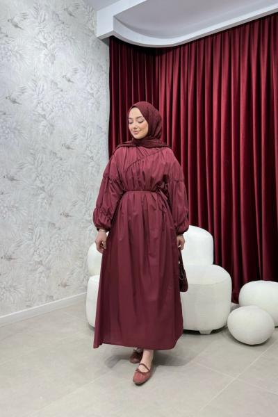 BBC KAMERON ELBİSE - BORDO