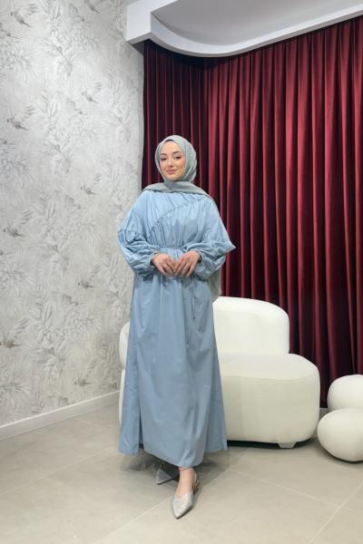 BBC KAMERON ELBİSE - MAVİ