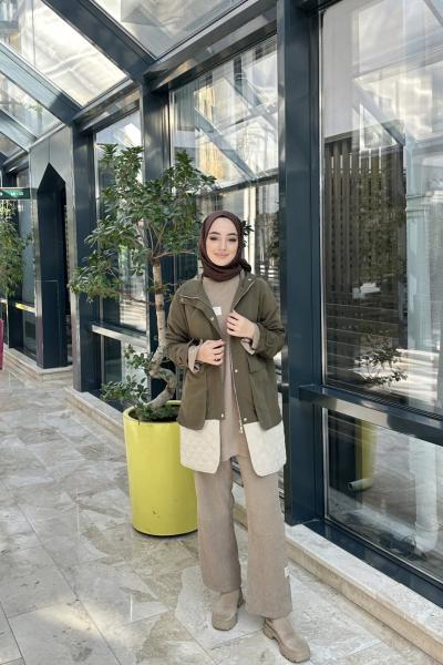 Bbc Kapitone Yağmurluk - Haki