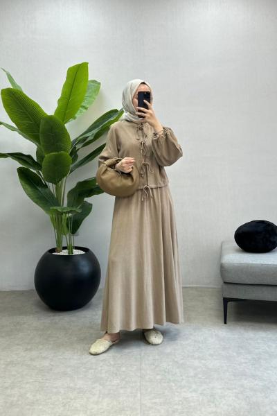 BBC KETEN ETEKLİ TAKIM - SÜTLÜKAHVE