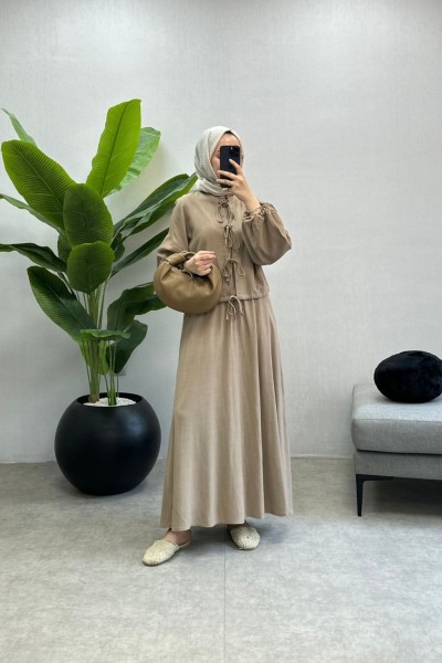 BBC KETEN ETEKLİ TAKIM - SÜTLÜKAHVE